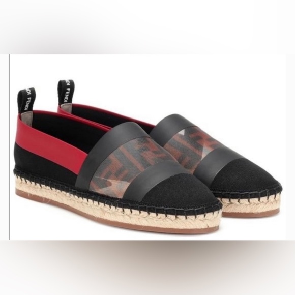 FENDI Colibri Mesh FF Espadrilles sz 37 - Picture 4 of 4